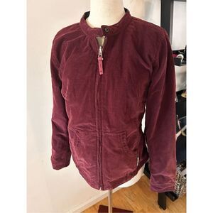 Harley Davidson Women's Reversible Harley Davidson Maroon Corduroy Jacket Coat s